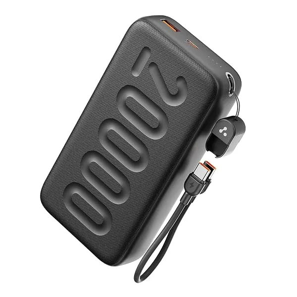 Ambrane 20000mAh Powerbank with in-Build Type C Cable — Linkbiz SmartDeal's