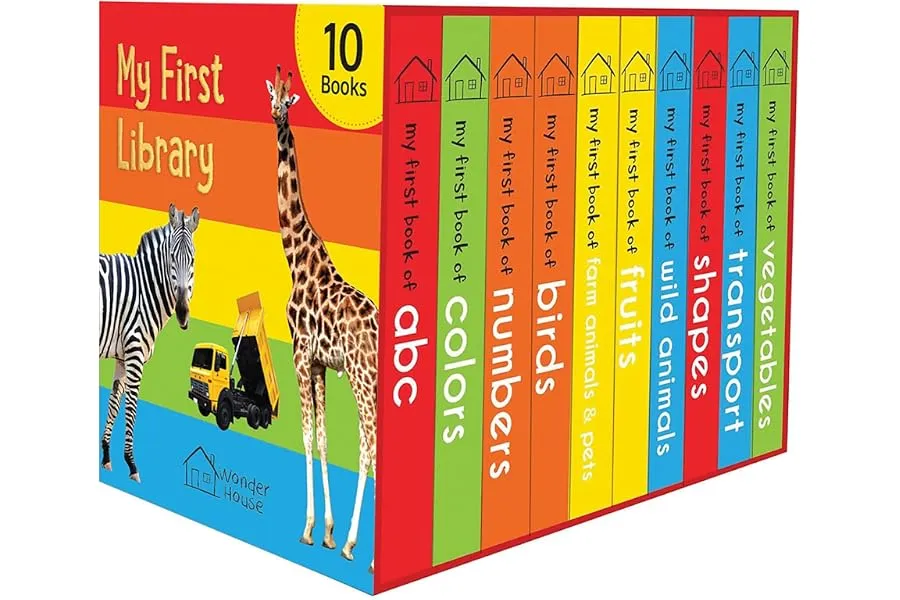 My First Library Boxset For Kids (10 Board Books) | Ages 0–3 Years | Early Learning | Gift Set — Linkbiz SmartDeal's