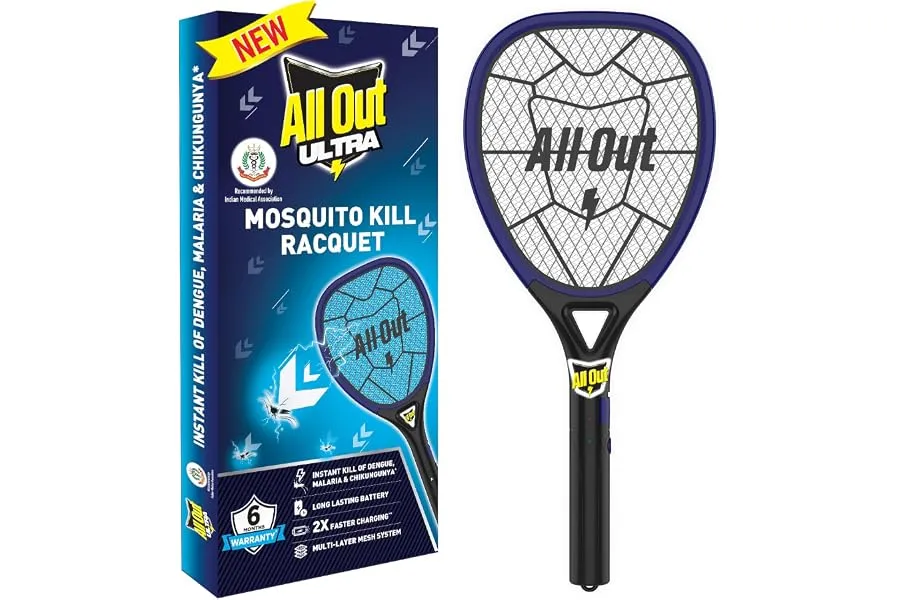 All Out Mosquito Kill Racquet | 2X Faster Charging* | Mosquito Bat | Racket to Kill Mosquitoes — Linkbiz SmartDeal's