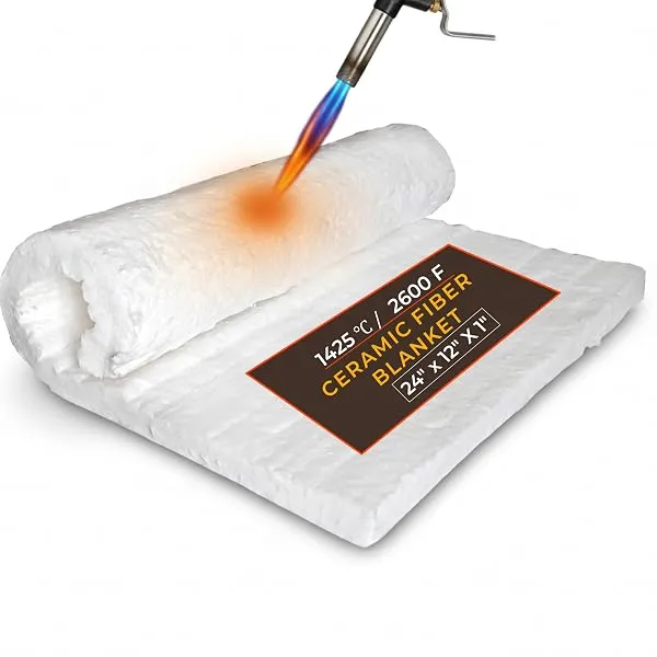 SONRET Ceramic Fiber Blanket 24"x12"x1" – 128 kg/m3 Density – Pack of 1 | 1425 ℃ Fiber Insulated Blanket for High Temperature Use - Easy to Cut Thermal Protection – for Pizza Oven, — Linkbiz SmartDeal's