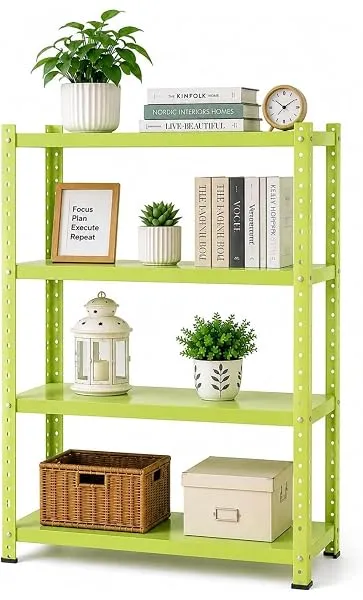 UrbanLuxe Metal Storage Rack 4 Tier | Heavy Duty Kids Book Shelf | Toy Storage Organizer | Multi-Purpose Display Rack | Nursery Bookshelf | Home Storage Shelf | 36 x 24x 12 InchCan — Linkbiz SmartDeal's