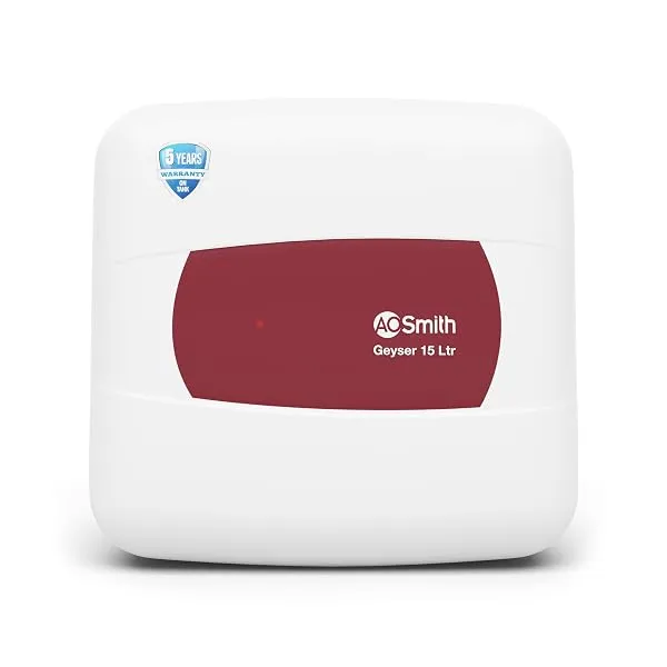 AO Smith Geyser 15 Litre 5 Star Rating (BEE) | Powerful 2KW Heating | Storage Water Heater With 2X Corrosion Resistant Blue Diamond Glass Tank | Warranty: 5 Yr Tank, 2 Yr Comprehen — Linkbiz SmartDeal's