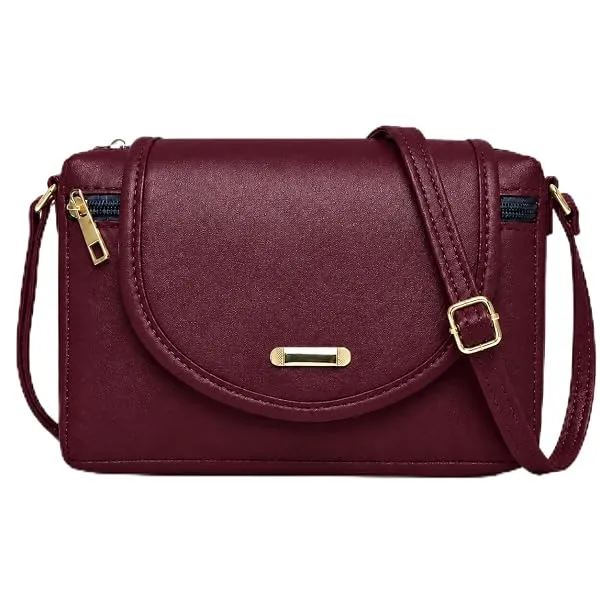 J I ACCESSORIES Women’s Stylish Crossbody Sling Bag – Elegant PU Leather Small Shoulder Purse with Adjustable Strap – Casual & Travel Handbag — Linkbiz SmartDeal's