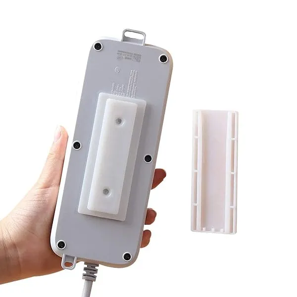 UCRAVO 2 Self Adhesive Power Strip Holder,Wall Mounted Socket Holder,Punch Free Plug Holder, Cable Organizer & Cord Management Clips, Desktop Extension Holder, Multipurpose Wall Mo — Linkbiz SmartDeal's