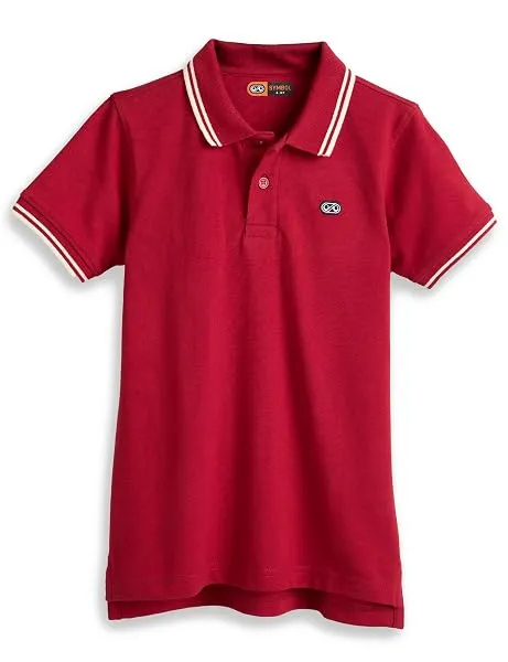 Amazon Brand - Symbol Boys Cotton Rich Solid Polo Tshirt | Collar Tshirts | Half Sleeves | Plain-Regular Fit — Linkbiz SmartDeal's