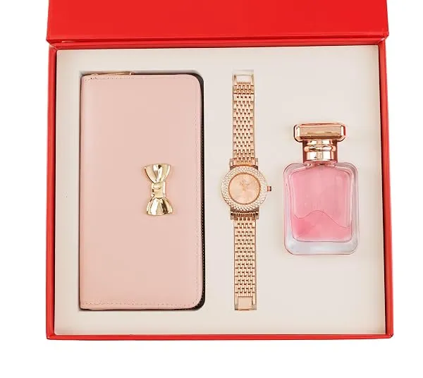 Thy Kalpavruksha Women’s hamper Gift Set Wallet, Watch, Perfume | gifts for woman | birthday gifts for women | gift for Girlfriend | gift for wife | Diwali gift hamper | Diwali gif — Linkbiz SmartDeal's
