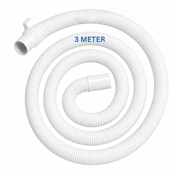 NEW WARE® 3 Meter Washing Machine Outlet Pipe | Drain Hose Extension for Fully & Semi Automatic Machines Flexible Leak Proof Durable PVC Water Discharge Pipe Universal Fit Easy Ins — Linkbiz SmartDeal's