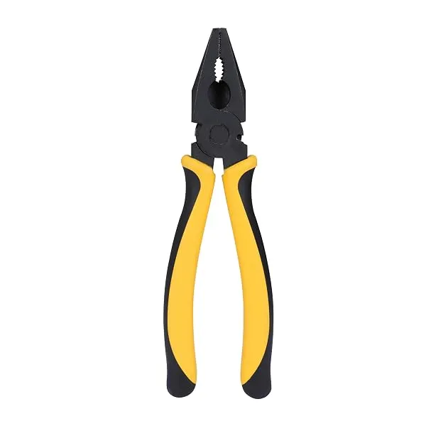 STANLEY 70-482 8'' Sturdy Steel Combination Plier Double Color Sleeve, Anti-Rust, Black Phosphate Finish, Material: C45, Full Body Hardened, Used for Gripping, Twisting, Bending an — Linkbiz SmartDeal's