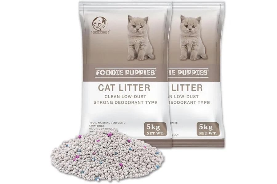 Foodie Puppies Natural Bentonite Cat Litter Sand - 10kg with Lavender Fragrance for Cats and Ki — Linkbiz SmartDeal's
