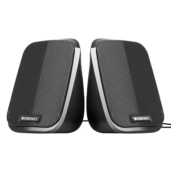 ZEBRONICS Fame, 2.0 USB Computer Speakers, 5 Watts, USB Powered, AUX, Volume Control Pod for PC, Laptops, Desktop — Linkbiz SmartDeal's