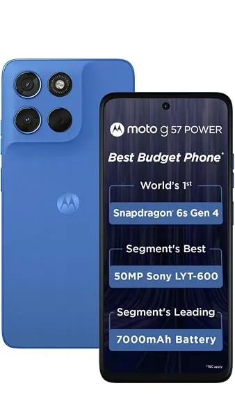 Motorola G57 Power 5G (Regatta, 8GB RAM, 128GB Storage) | Snapdragon 6s Gen 4 Processor | 6.72" FHD+ Display | 50MP LYT-600 + 8MP Ultrawide | 8MP Selfie Camera | 7000mAh Battery, 3 — Linkbiz SmartDeal's