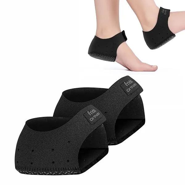 Frido Orthotics Heel Protector for Heel Pain Relief | Gel Heel Pad with Velcro Strap | Anti-Slip Heel Cup Cushion for Men & Women | Plantar Fasciitis, Heel Spurs, Shoe Bite Support — Linkbiz SmartDeal's