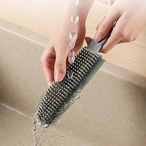 HOKISTY 3 in 1 Multifunctional Cleaning Brush Kitchen Bathroom Countertop Floor Window Silicone Cleaning Brush Crevice Brush Scraper Brush Cleaner — Linkbiz SmartDeal's