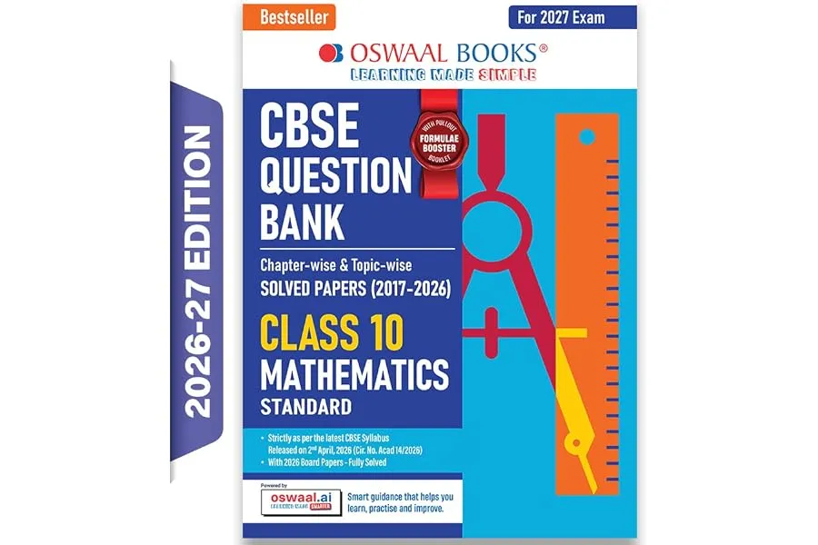 Oswaal CBSE Class 10 Mathematics (Standard) Question Bank | Chapter & Topic-wise Solved Papers — Linkbiz SmartDeal's