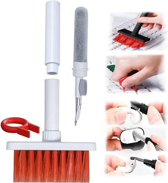 Sounce 5-in-1 Multi-Function Laptop Cleaning Brush/Keyboard Cleaning kit/Gadget Cleaning kit Gap Duster Key-Cap Puller for Laptop, Keyboard and Earphones — Linkbiz SmartDeal's