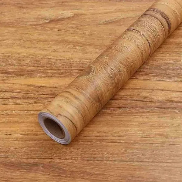WISDOM Self Adhesive Vinyl Wood Grain Wallpaper for Furniture Vinyl Stickers Wooden Door Desktop Wall Papers Kitchen-Cupboard/Shelf Liner Sheet (16 x 48 Inch, Grain 01, Brown — Linkbiz SmartDeal's