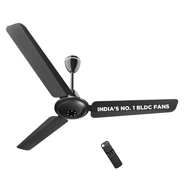 atomberg Efficio Alpha 1200mm BLDC Ceiling Fan with Remote Control | BEE 5 star Rated Energy Efficient Ceiling Fan | High Air Delivery with LED Indicators | 2 Year Warranty (Gloss — Linkbiz SmartDeal's