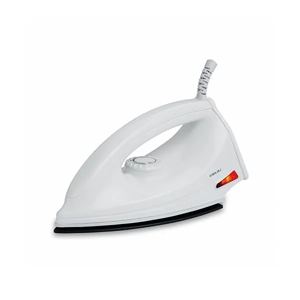 Bajaj DX-6 1000 Watts Dry Iron | Advance Soleplate And Anti-Bacterial German Coating Technology | Thermol Fuse Safety | Auto Shut-Off | Cool Touch Body | 2 Yr Warranty 【White】 — Linkbiz SmartDeal's
