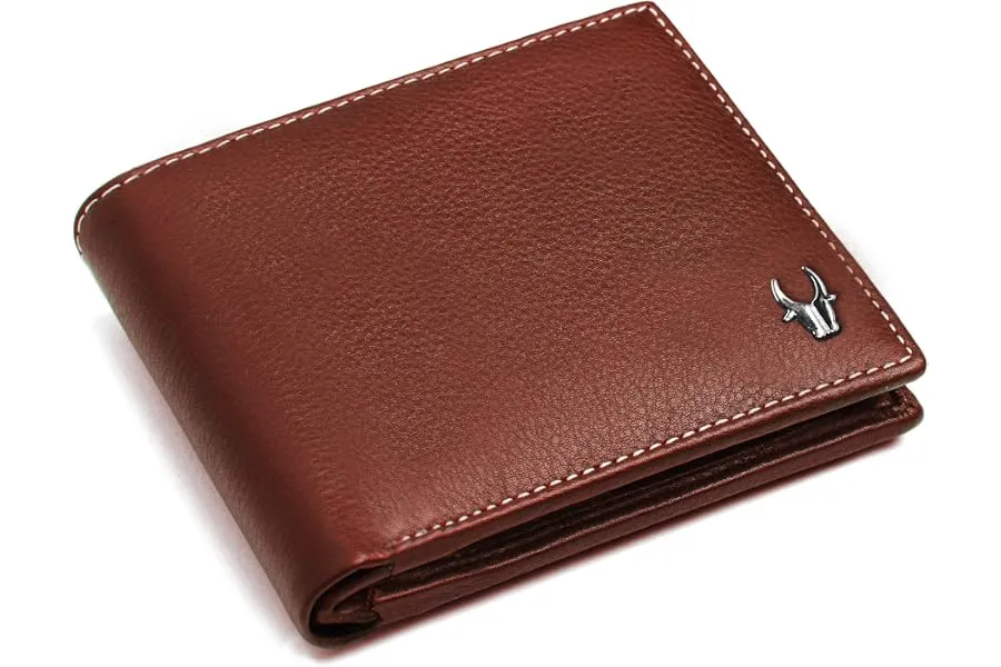 WildHorn Genuine Leather Wallet for Men | Slim Bifold Wallet with RFID Blocking | Multiple Card — Linkbiz SmartDeal's