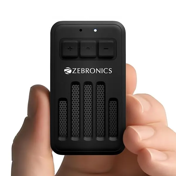ZEBRONICS Clipper, 4 Watts, Wearable Bluetooth Speaker with Mic, Magnetic Clip-On, Upto 20 Hours Playback, Bluetooth v5.3, Carry Loop, Adventure & Travel Companion, Portable Speake — Linkbiz SmartDeal's