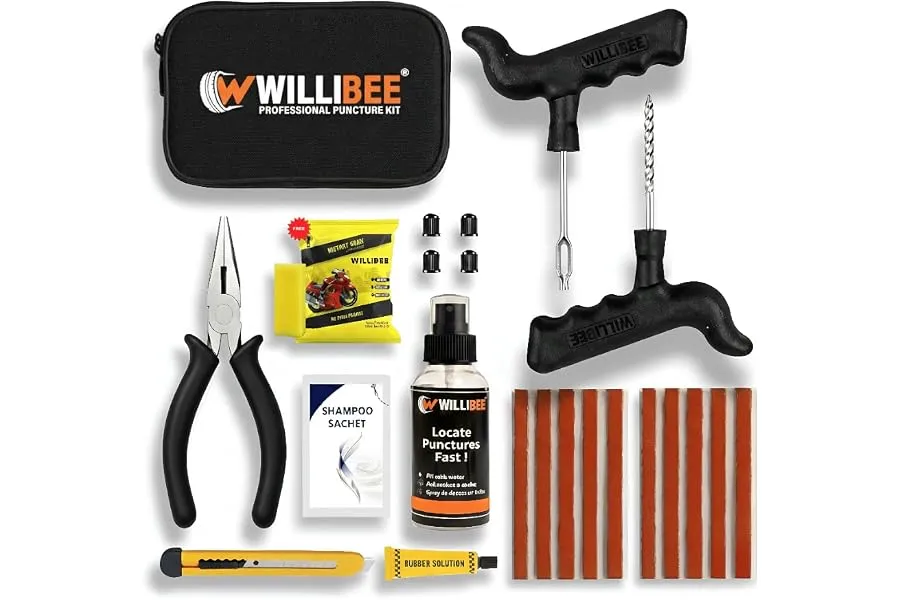 WILLIBEE 11-in-1 (Pack of 10 Strips) Tubeless Tyre Puncture Repair Kit for Car & Bike | Heavy-D — Linkbiz SmartDeal's