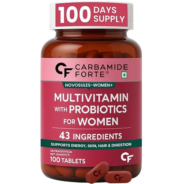 Carbamide Forte Multivitamin Tablets for Women | Multi Vitamin Supplements for Womens With Probiotics | Multivitamin Tablet for Women With 43 Ingredients To Support Energy & Health — Linkbiz SmartDeal's