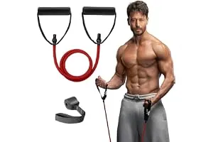 Slovic Resistance Tube [Upto 15 KG] | Red | Exercise Band & Fitness Band for Man & Woman | Resi — Linkbiz SmartDeal's