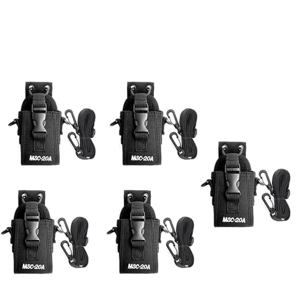 BAOFENG Two Way Radio Strong NylonBag Radio Holster, 3in 1 Protection Case for UV-5R Series UV-82 UV-9R Pro UV-9R Plus BF-888S Ham Radio(Black,5 Pack) — Linkbiz SmartDeal's