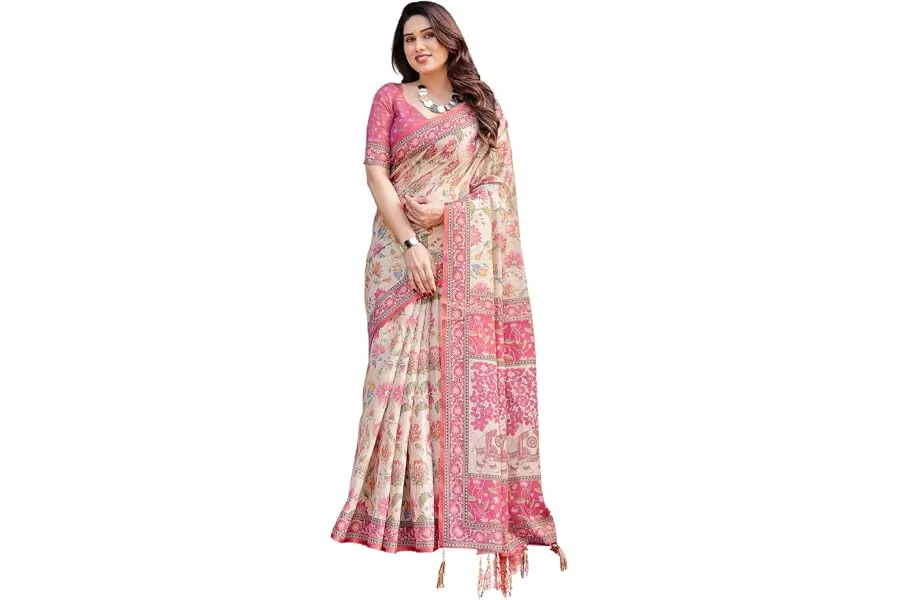 Handloom Erode Cotton Silk Saree for Women with Classic Traditional Zari — Linkbiz SmartDeal's