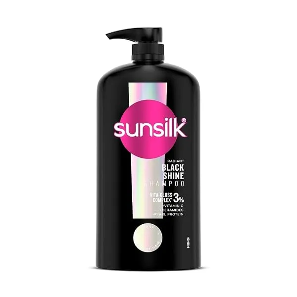 Sunsilk Stunning Black Shine Shampoo 1 L|| With Amla + Oil & Pearl Protein|| Gives Shiny|| Moisturised and Fuller Hair - Paraben Free — Linkbiz SmartDeal's