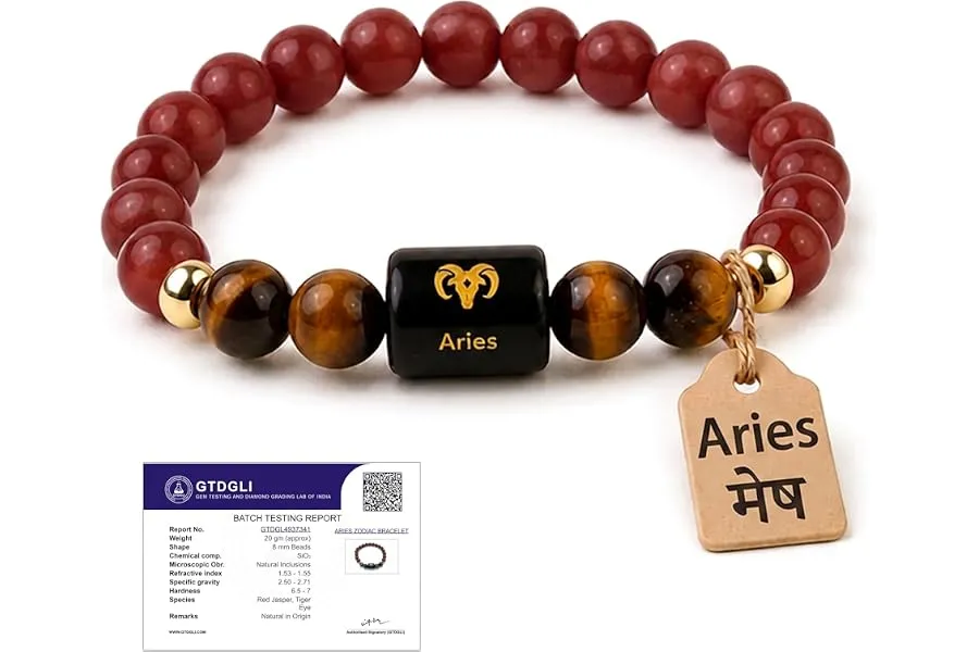 Astrotalk Zodiac Crystal Bracelet (Rashi) | Balances Energy & Enhances Positivity | Certified H — Linkbiz SmartDeal's