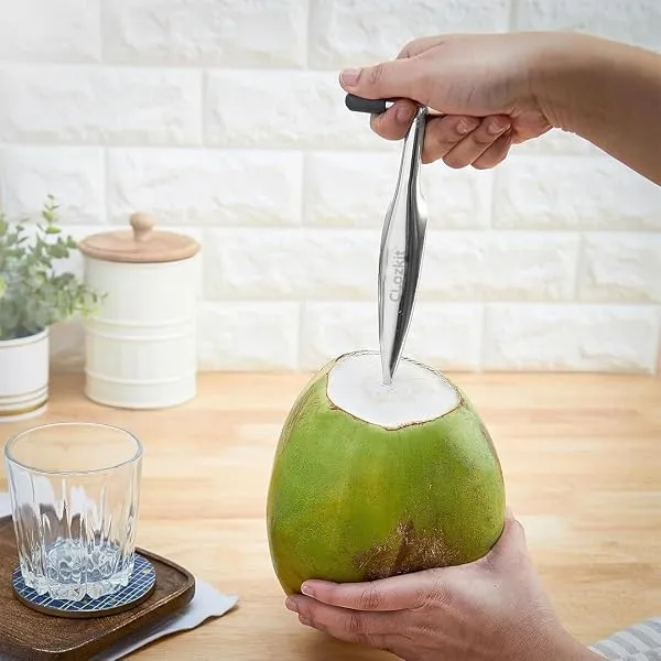 Clazkit Stainless Steel Coconut Opener Tool, Coconut Driller, Coconut Opener Machine, Coconut Opener Knife, Coconut Water Opener- (Pack- 1) — Linkbiz SmartDeal's
