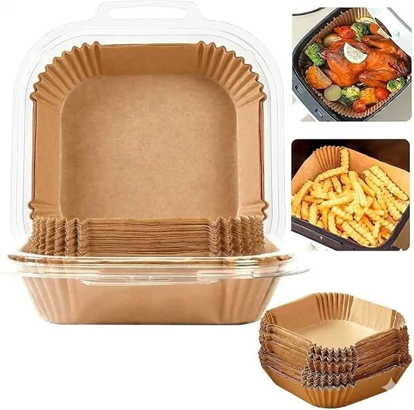 Niwlix 100 Pcs Air Fryer Paper Sheets, Disposable Paper Liner for Microwave, Oil-Proof Non-Stick Parchment Paper for Air Fryer, Baking, Cooking, Microwave and Roasting — Linkbiz SmartDeal's