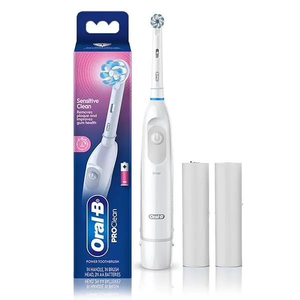 Oral B Pro Expert AA Battery Electric Toothbrush for Adults, 2 Min Timer with Quadpacer, Long Battery Life, IPX7 Water Resistant, 2 Year Warranty by Oral-B, Dentist inspired Round — Linkbiz SmartDeal's