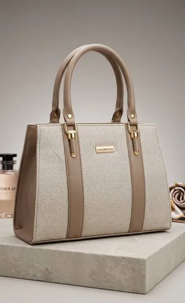 Ross Brown Women Beige Hand-held Bag — Linkbiz SmartDeal's