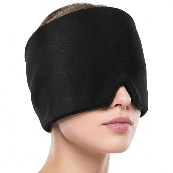 LUMONY® Migraine Relief Cap for Headache & Migraine Pain | Hot & Cold Therapy Cooling Gel Mask | Sinus, Stress, Tension Relief Head Wrap | Reusable Ice Pack Cap for Men & Women (Bl — Linkbiz SmartDeal's