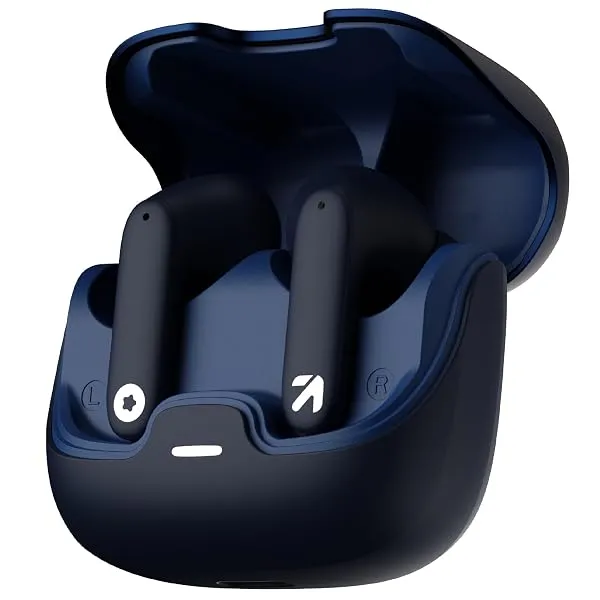 GOBOULT Z40 True Wireless in Ear Earbuds with 60H Playtime, Zen™ ENC Mic, Low Latency Gaming, Type-C Fast Charging, Made in India, 10mm Rich Bass Drivers, IPX5, Ear Buds TWS (Blue) — Linkbiz SmartDeal's
