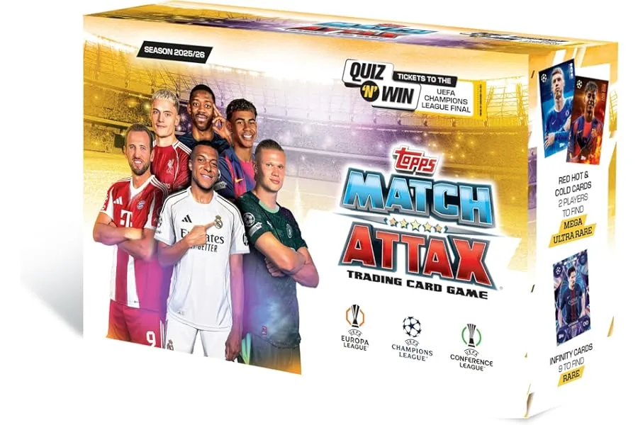 Topps UEFA Champions League Match Attax 2025-26 Trading and Collectible Card Game (Flow Pack of — Linkbiz SmartDeal's