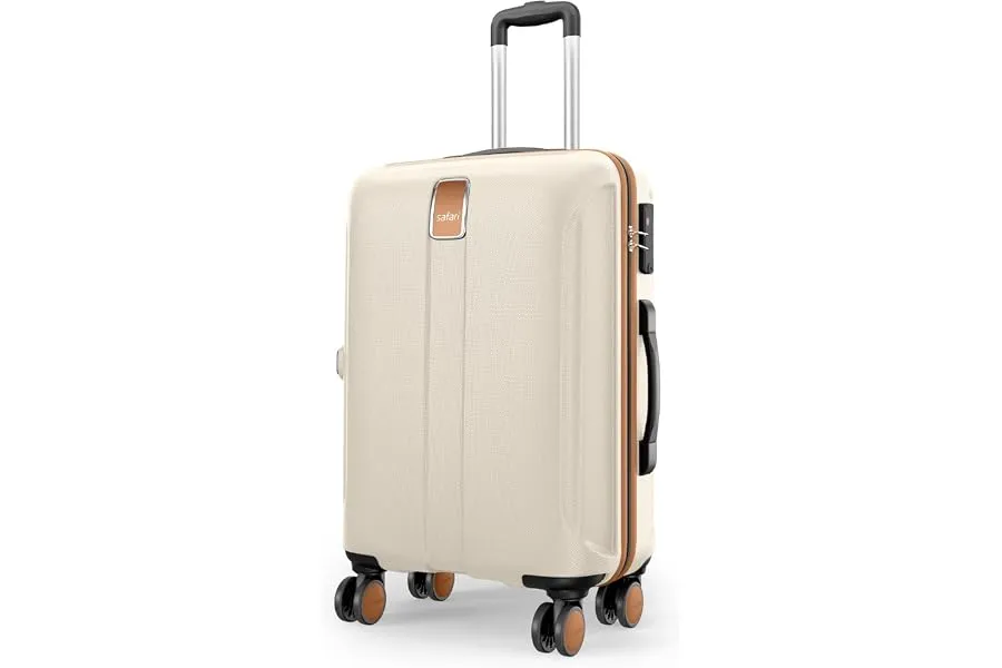 Safari Thorium Royale 8 Wheels 66cm Medium Size Trolley Bag Hard Case Checkin Polycarbonate Lug — Linkbiz SmartDeal's
