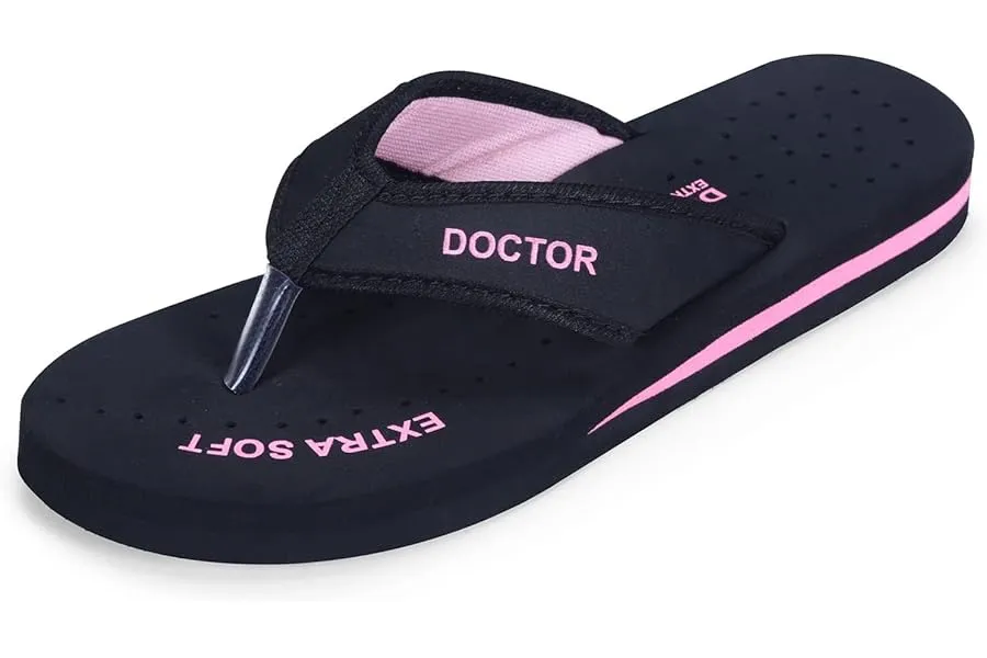 DOCTOR EXTRA SOFT Doctor Slippers for Women Orthopedic Diabetic Pregnancy Non Slip Lightweight — Linkbiz SmartDeal's