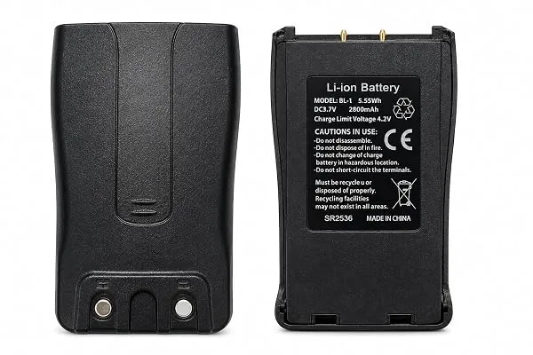 NOVEL BL-1 2800mAh 3.7V Li-ion Rechargeable Battery Compatible with Baofeng BF-888S Walkie Talkie, Replacement Battery Pack (Black) — Linkbiz SmartDeal's