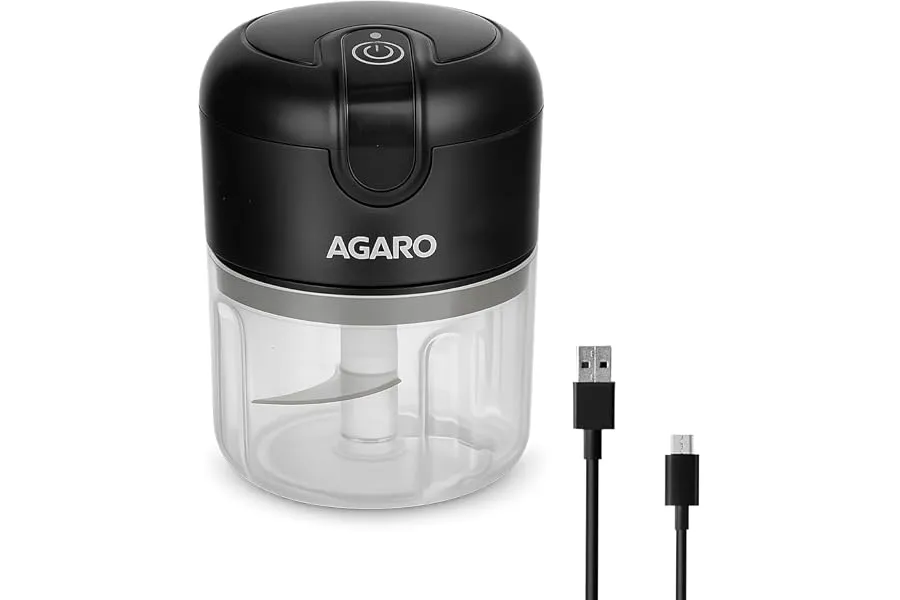 AGARO Elite Rechargeable Mini Electric Chopper, Food Grade Bowl, Stainless Steel Blades, Rechar — Linkbiz SmartDeal's