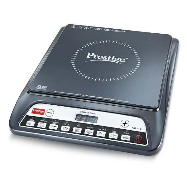 Prestige PIC 20 1600 Watts Induction Cooktop | 4KV Surge Protection | 8 Preset Indian Menu Options & Timer | Soft Touch Button | Easy to Clean | Portable | Black | 1Y Warranty | BI — Linkbiz SmartDeal's