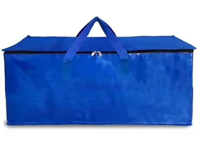 Shalimar Large Capacity Foldable Under Bed Storage Bags/Duffle Bag for Travel/Moving Wardrobe Organizer | Comfortable Handles | Water Resistant | 28.5Lx13.5Wx13.5H Inches | Pack of