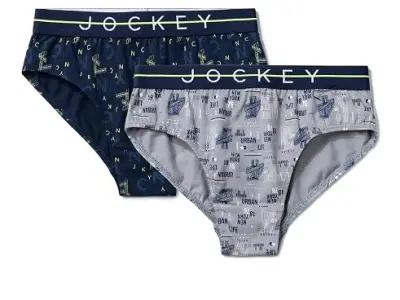 Jockey NB01 Boys Super Combed Cotton Elastane Stretch Printed Brief with Ultrasoft Waistband_(Pack of 2, Colors & Prints May Vary)