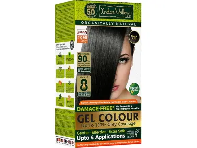 INDUS VALLEY Damage Free Natural Gel Hair Colour for Women | Ammonia & PPD Free Organic Hair Co