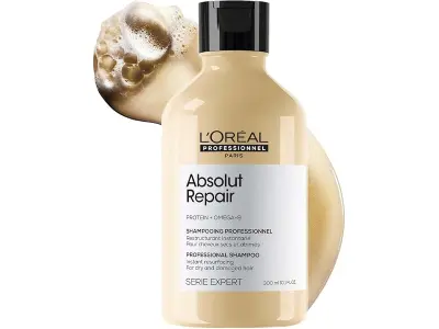 L'Oréal Professionnel Absolut Repair Shampoo for Dry & Damaged Hair - 300ml | Professional sham