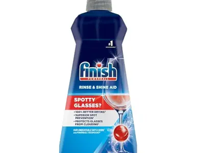 Finish Dishwasher Rinse Aid Liquid, Shine & Dry - 400 Ml