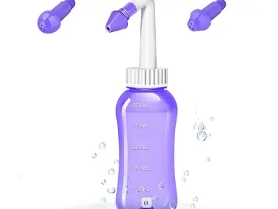 OTICA 300ml Jal Neti Pots Bottle for Sinus BPA Free Rinse Nose Yoga Pressure Cleaner Nasal Irrigation Wash Bottle System for Adult & Kid