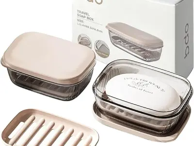 Megharsh Pack of 1 Travel Soap Holder - Portable Soap Dish for Home, Outdoor Hiking, and Camping - Compact and Durable Plastic Travel Soap Box - Soap Case Ideal for Travel Accessor